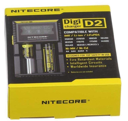 Nitecore Charger D2 LCD Digicharger packaging