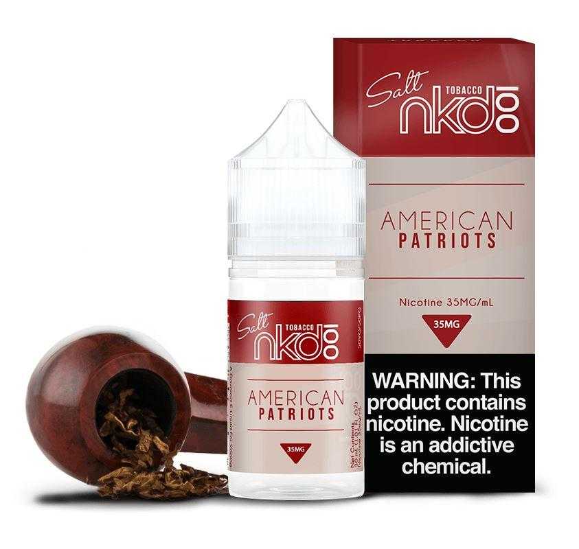 American Patriots by NKD 100 SALT 30ml with Packaging