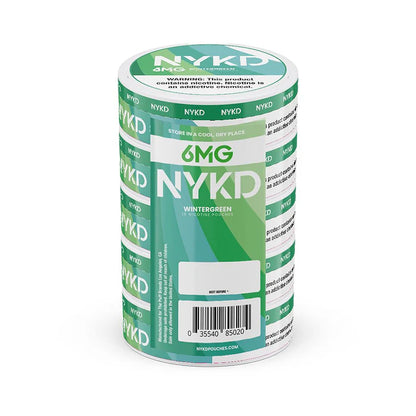 NYKD Nicotine Pouches (20ct Can)(5-Can Pack) | Wintergreen 6mg