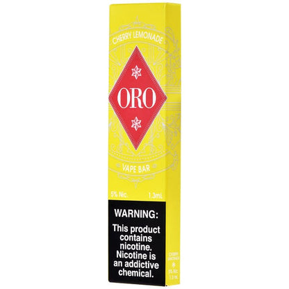 Oro Disposable | 300 Puffs | 1.3mL Cherry Lemonade 5% with Packaging
