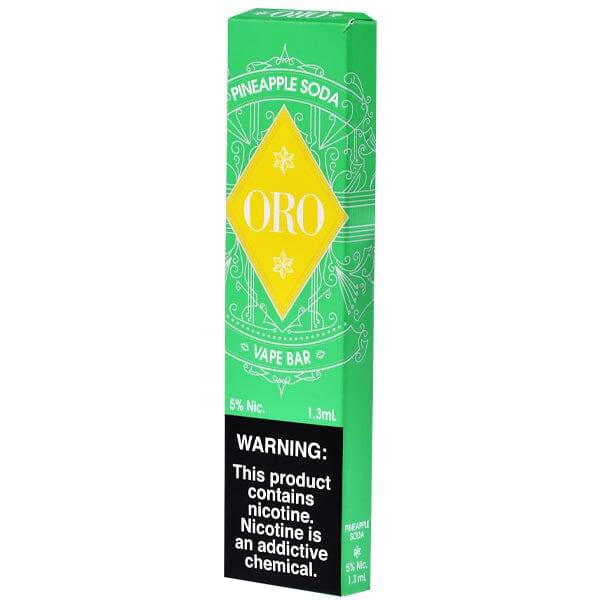 Oro Disposable | 300 Puffs | 1.3mL Pineapple Soda 5% with Packaging