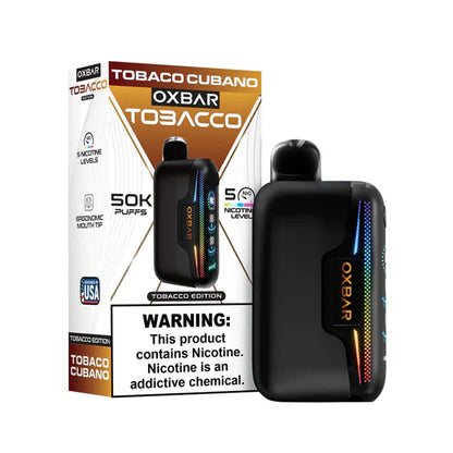 Oxbar Astro Maze - 50K Puffs Disposable - 14mL 50mg Tobacco Cubano with Packaging