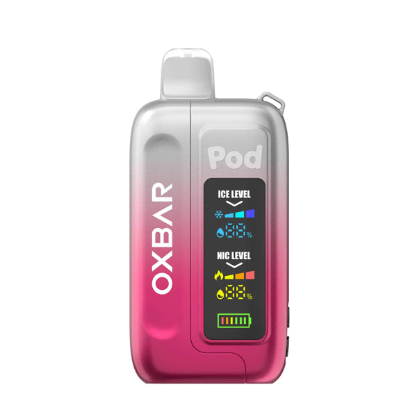 Oxbar Ice + Nic Control Pod Juice Edition - 35000 Puffs Disposable - 14mL 50mg - Clear Crimson