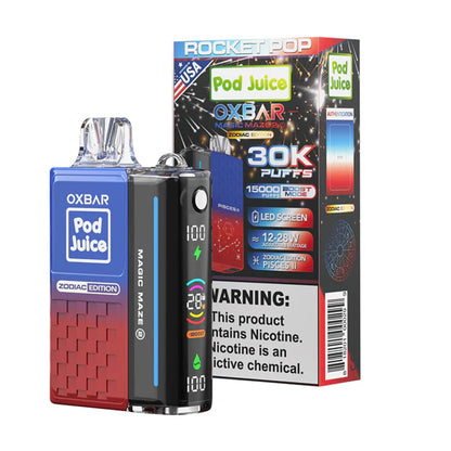Oxbar Magic Maze 2.0 Pod Juice - 30K Puffs Disposable - 13mL 50mg | Rocket Pop with Packaging