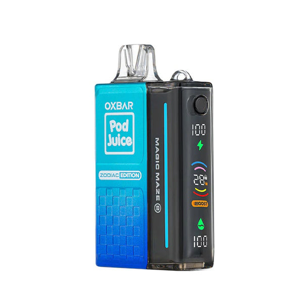 Oxbar Magic Maze 2.0 ZERO Nicotine Pod Juice - 30000 Puffs Disposable - 13mL 0mg - Blue Razle Pop