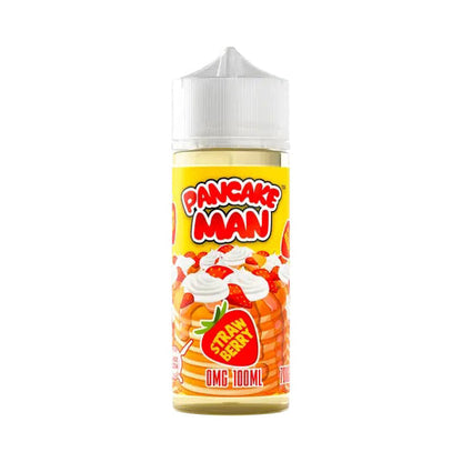 Pancake Man Series E-Liquid 100mL (Freebase) | Strawberry Pancake | Pancake Man