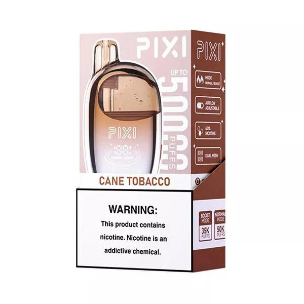 PIXI 50K Disposable Cane Tobacco with Packaging