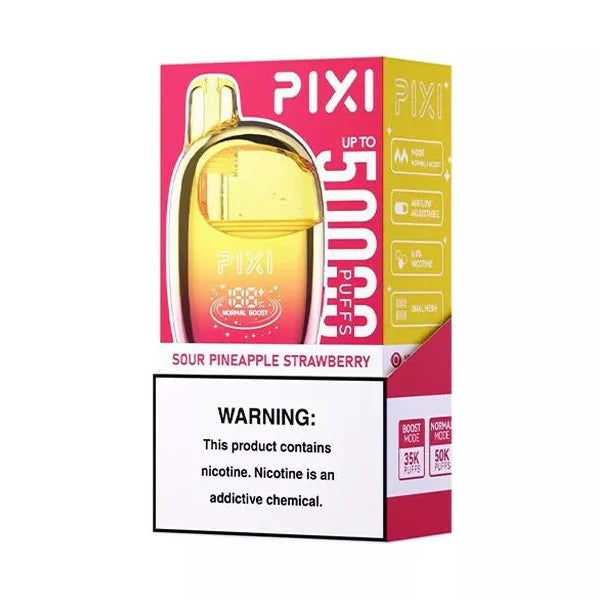 PIXI 50K Disposable Sour Pineapple Strawberry with Packaging