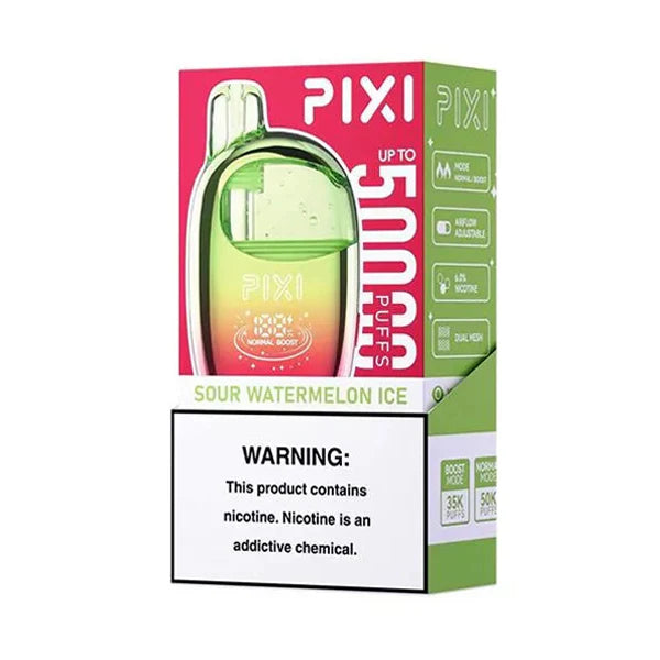 PIXI 50K Disposable Sour Watermelon Ice with Packaging