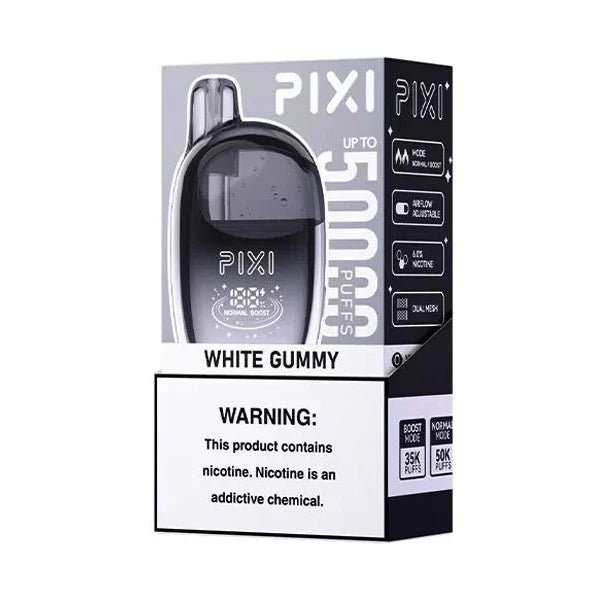 PIXI 50K Disposable White Gummy
 with Packaging