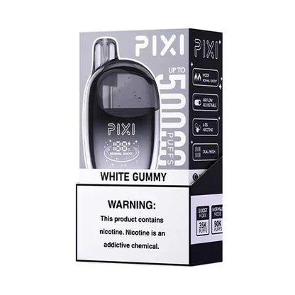 PIXI 50K Disposable White Gummy
 with Packaging