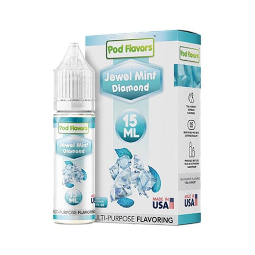 Pod flavors Multi-Purpose Flavoring 15mL Jewel Mint Diamond with Packaging