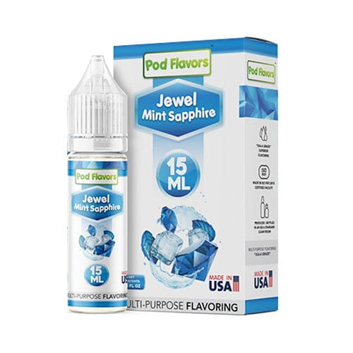Pod flavors Multi-Purpose Flavoring 15mL Jewel Mint Sapphire with Packaging