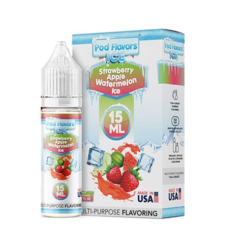 Pod flavors Multi-Purpose Flavoring 15mL Strawberry Apple Watermelon Ice with Packaging