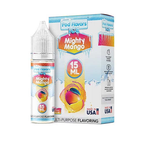 Pod flavors Multi-Purpose Flavoring 15mL Mighty Mango Ice with Packaging