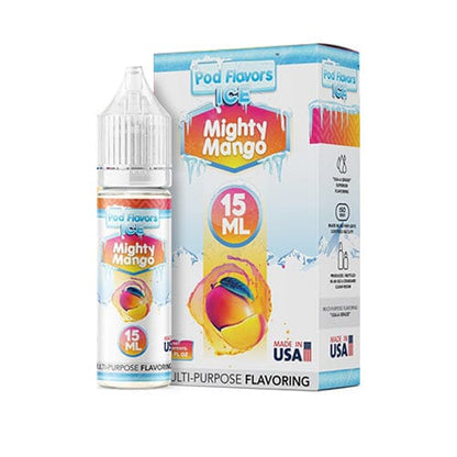 Pod flavors Multi-Purpose Flavoring 15mL Mighty Mango Ice with Packaging