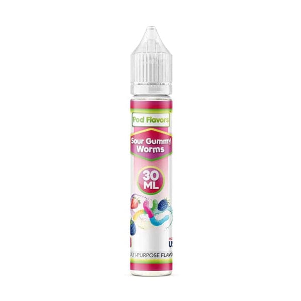 Pod flavors Multi-Purpose Flavoring 30mL Sour Gummy Worms with Packaging