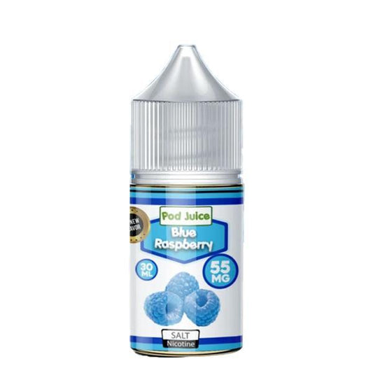 Blue Raspberry by Pod Juice Salts Series 30mL 55mg Bottle