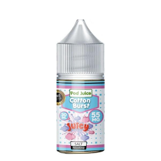 Cotton Burst Salt by POD JUICE E-Liquid 30ml 55mg Bottle