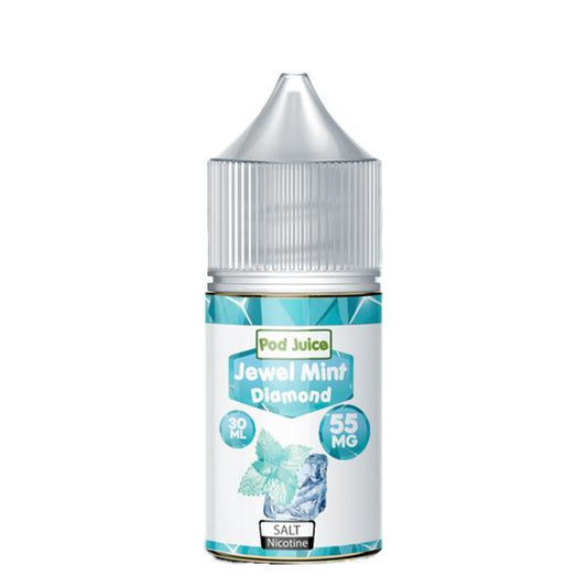 Jewel Mint Diamond (Unsweetened) Salt by Pod Juice Salts Series 30mL 55mg Bottle