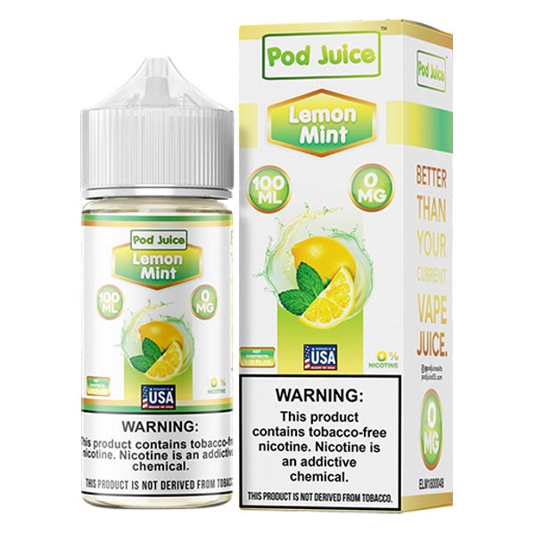 Lemon Mint by Pod Juice – Hyde TFN Series 100mL 0mg with Packaging