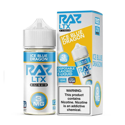 Pod Juice x RAZ - Ice Blue Dragon, 100mL with Packaging 