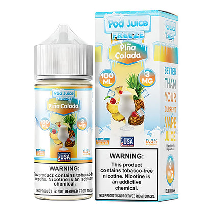 Pod Juice TFN Series 100mL * - Pina Colada Freeze 3mg with Packaging