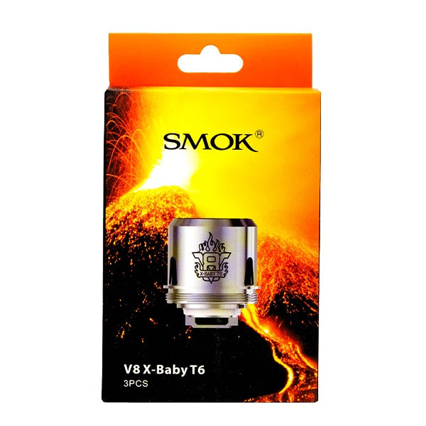 SMOK TFV8 X-Baby Beast Brother - Replacement Coils (Pack of 3) V8 X-Baby T6 packaging only