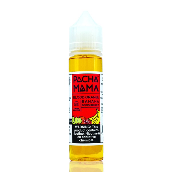 Blood Orange Banana Gooseberry by Pachamama eLiquid TFN 60mL bottle