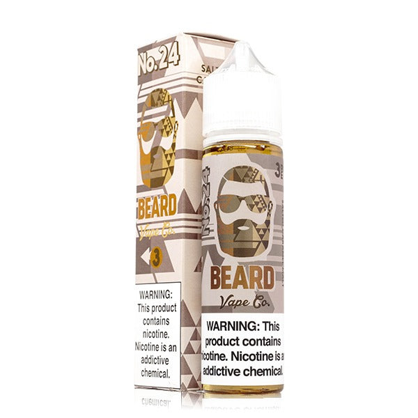 No. 24 Salted Caramel Malt by Beard Vape Co 60mL (Freebase) with Packaging