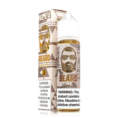 No. 24 Salted Caramel Malt by Beard Vape Co 60mL (Freebase) with Packaging