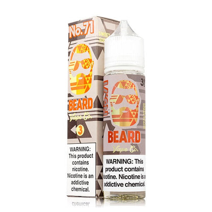 No. 71 Sweet and Sour Sugar Peach by Beard Vape Co 60mL (Freebase) with Packaging