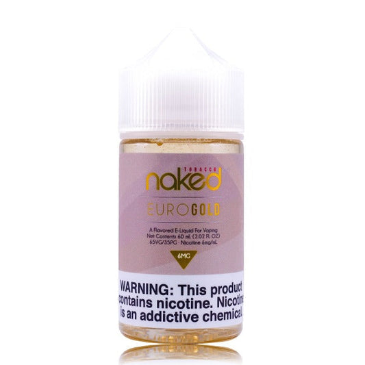 Euro Gold by Naked 100 Tobacco 60ml Bottle