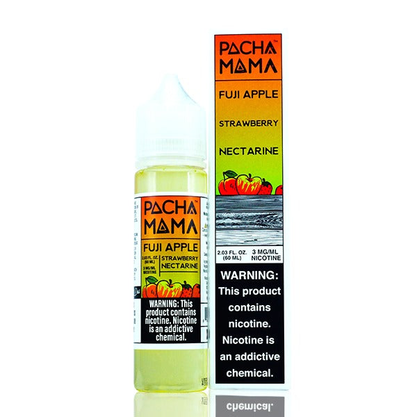 Fuji Apple Strawberry Nectarine by Pachamama eLiquid TFN 60mL with Packaging