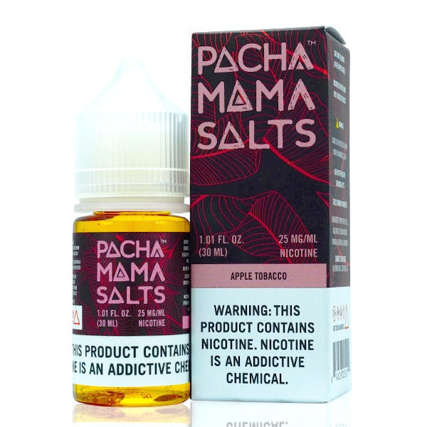 Apple Tobacco by Pachamama Salts TFN 30mL with Packaging