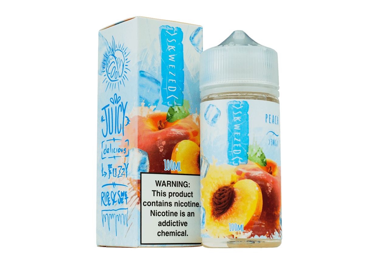 Peach ICE by Skwezed 100ml With Packaging