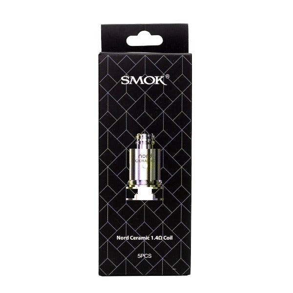 SMOK Nord Replacement Coils (Pack of 5) - Nord Ceramic 1.4ohm Coil With Packaging