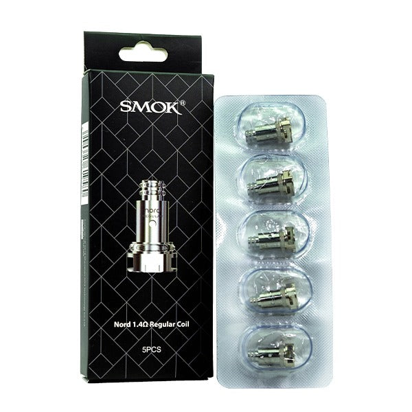 SMOK Nord Replacement Coils (Pack of 5) - Nord 1.4ohm Regular Coil WIth Packaging