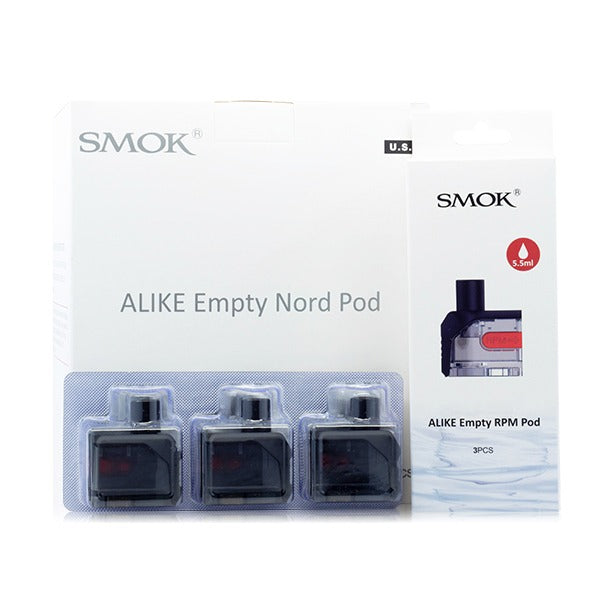 SMOK Alike Replacement Pods (3-Pack) with Packaging