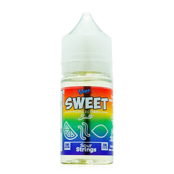 Vape 100 SALTS E-Liquid - Sour Strings, 30mL Bottle