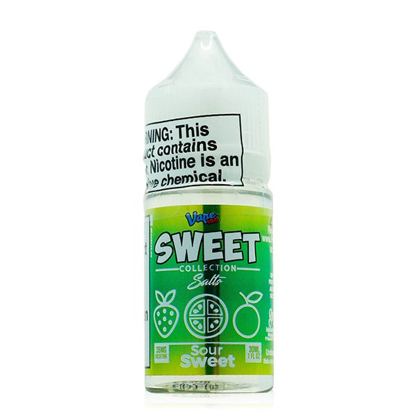 Vape 100 SALTS E-Liquid - Sour Sweet, 30mL Bottle