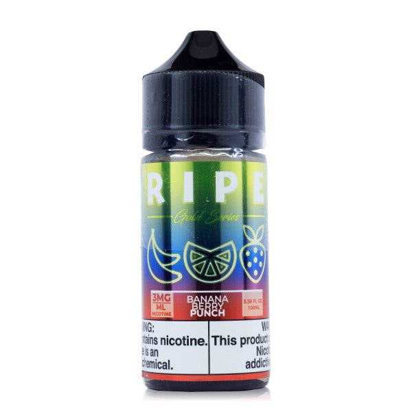 Banana Berry Punch by Vape 100 Ripe Gold Collection 100mL (Freebase) Bottle