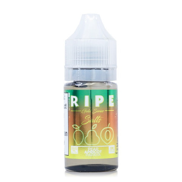 Vape 100 SALTS E-Liquid - Gold Series - Pear Apricot Papaya, 30mL bottle