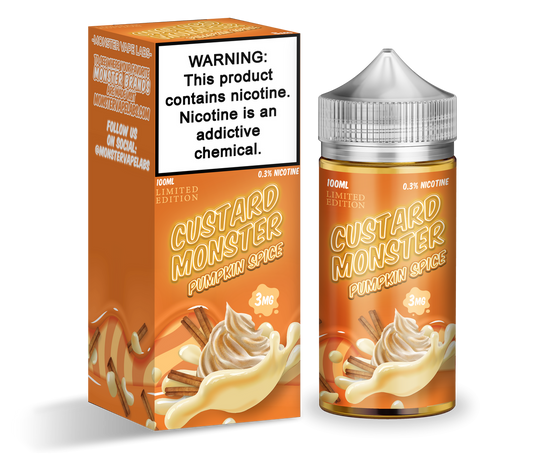 Pumpkin Spice by Custard Monster 100mL with Packaging