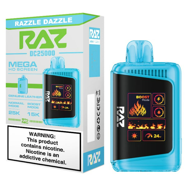 RAZ DC25000 - 25000 Puffs Disposable - 16mL 50mg |  Razzle Dazzle with packaging