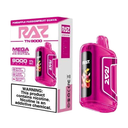 RAZ TN9000 Disposable pineapple passion guava with Packaging