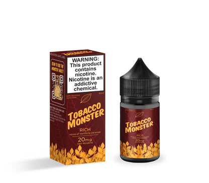 Tobacco Monster Salt Series E-Liquid | 30mL | 20mg | Rich With Packaging