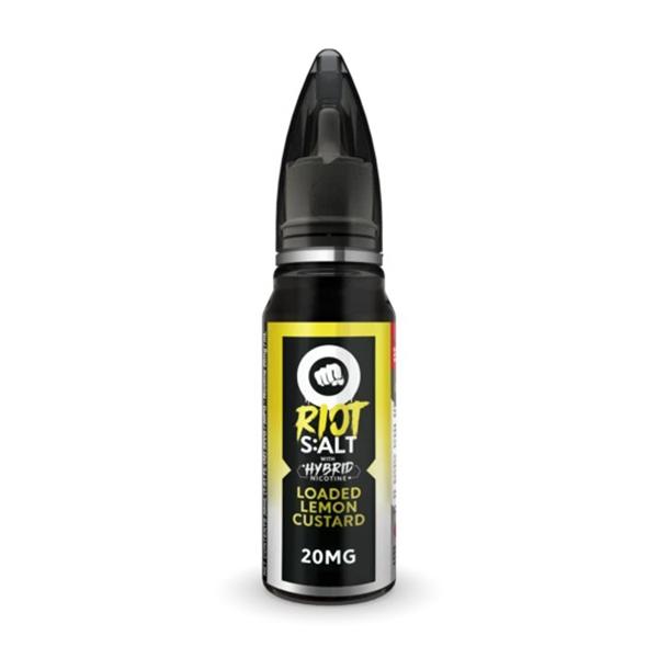 Loaded Lemon Custard Hybrid by Riot Squad Salt 30mL (Freebase) Bottle