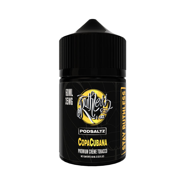 Copa Cubana by Ruthless Salt Series E-Liquid 60mL (Salt Nic) bottle