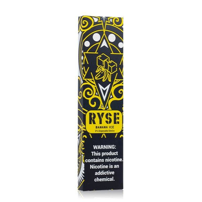 Ryse Disposable E-Cigs (Individual) Banana Ice Packaging